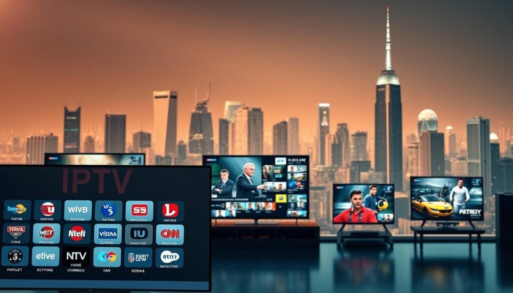 IPTV service with multiple channels